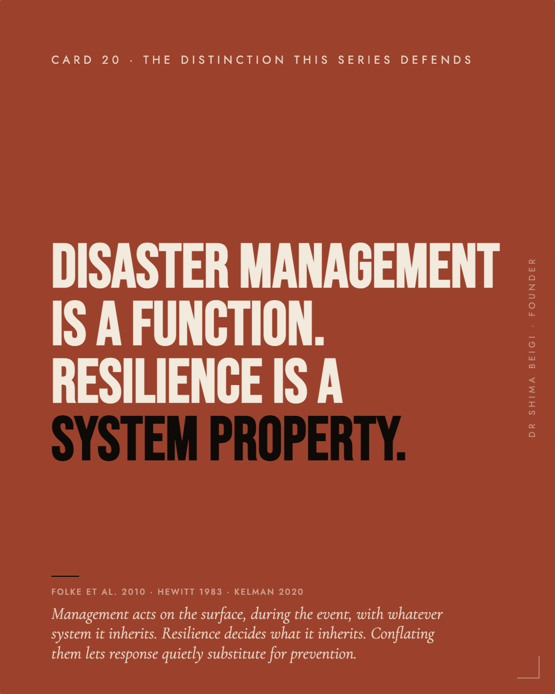 Page 20: Management vs Resilience