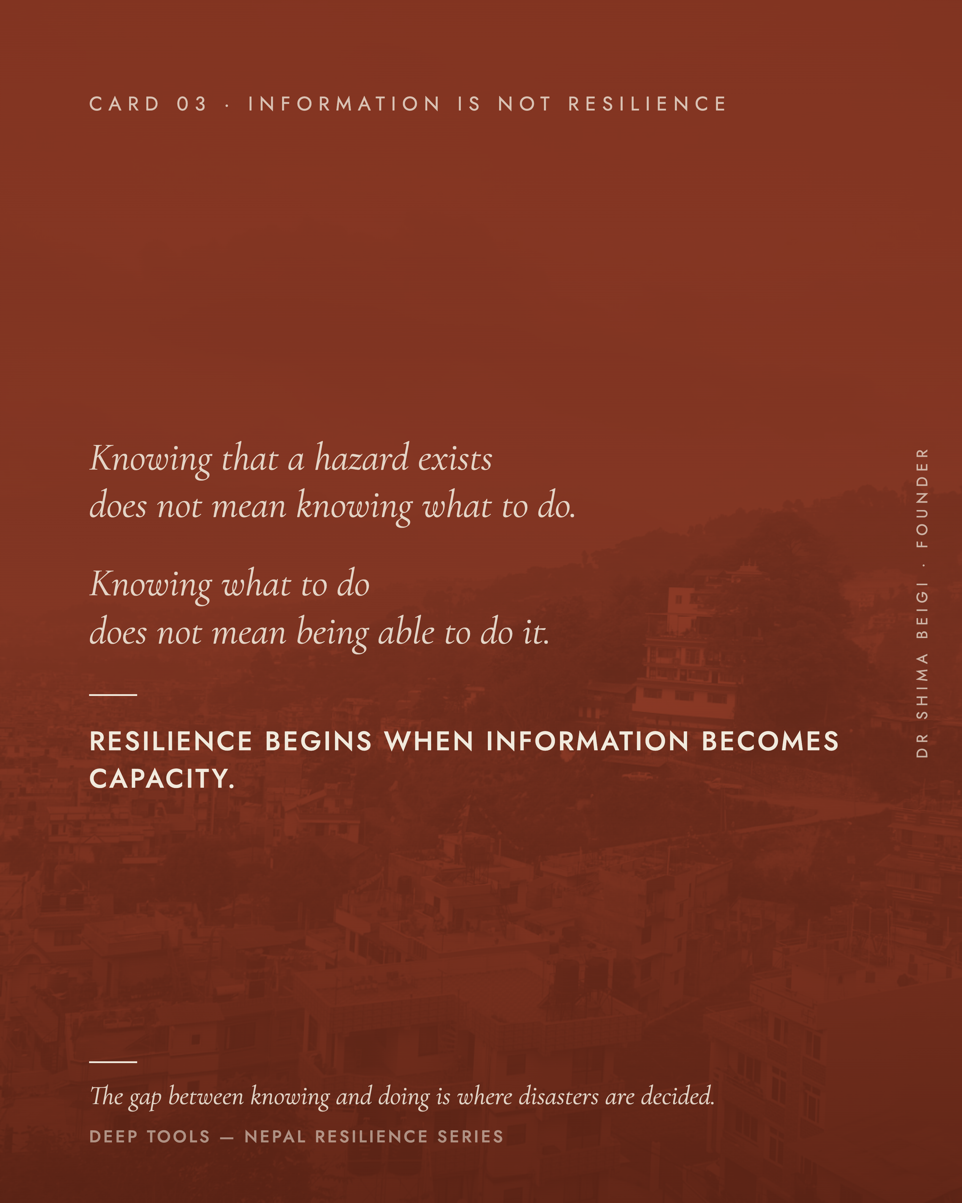 Page 3: Information + Resilience