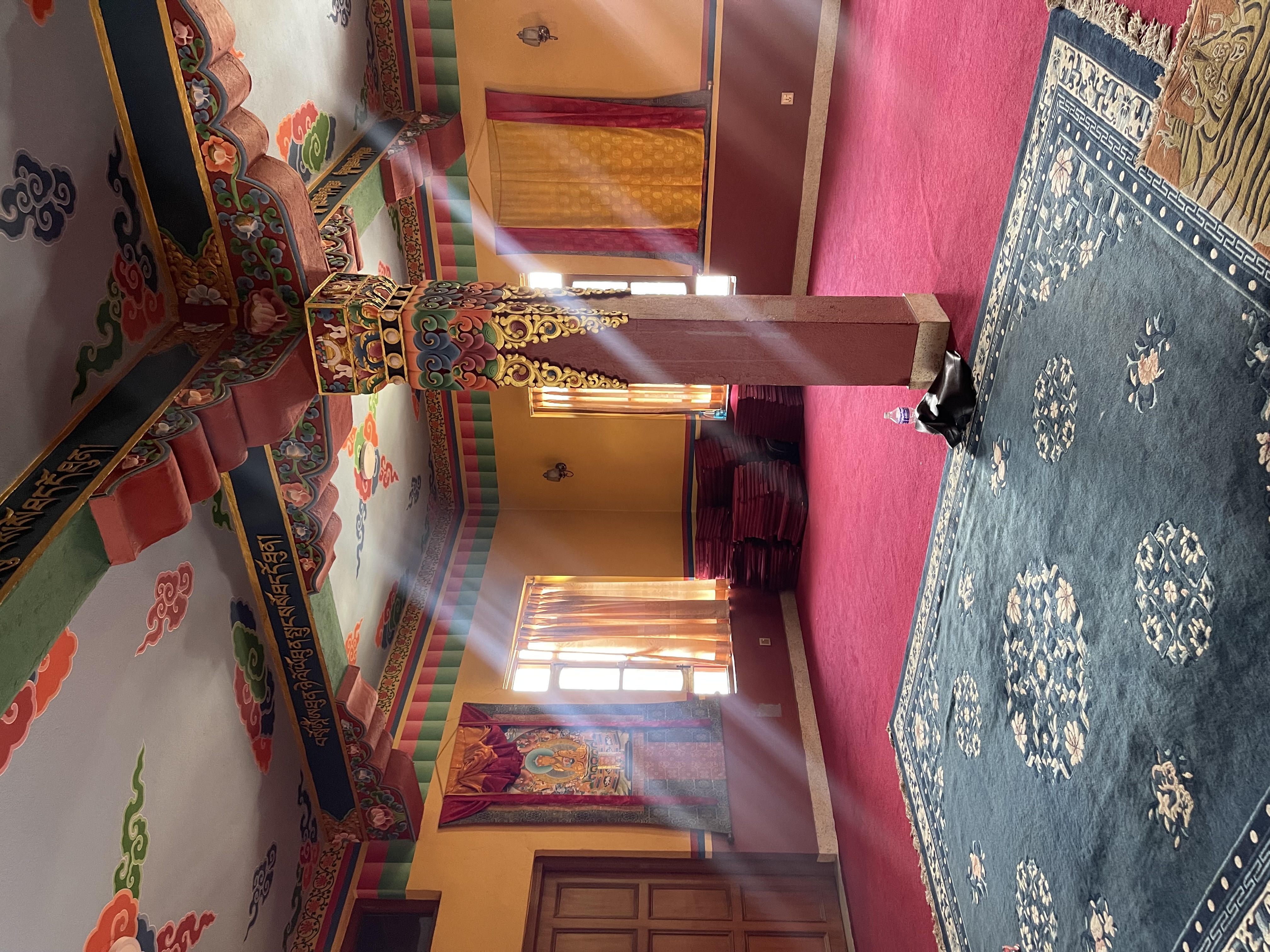 The meditation hall at the monastery